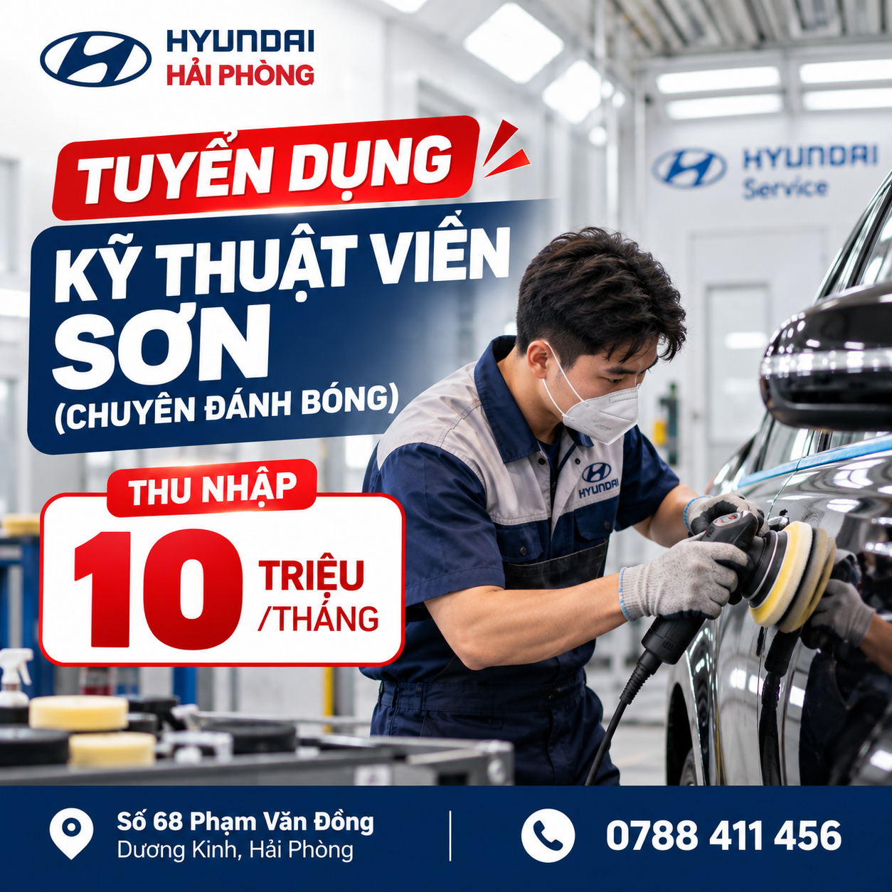 Kỹ thuật viên Sơn (Chuyên Đánh bóng)